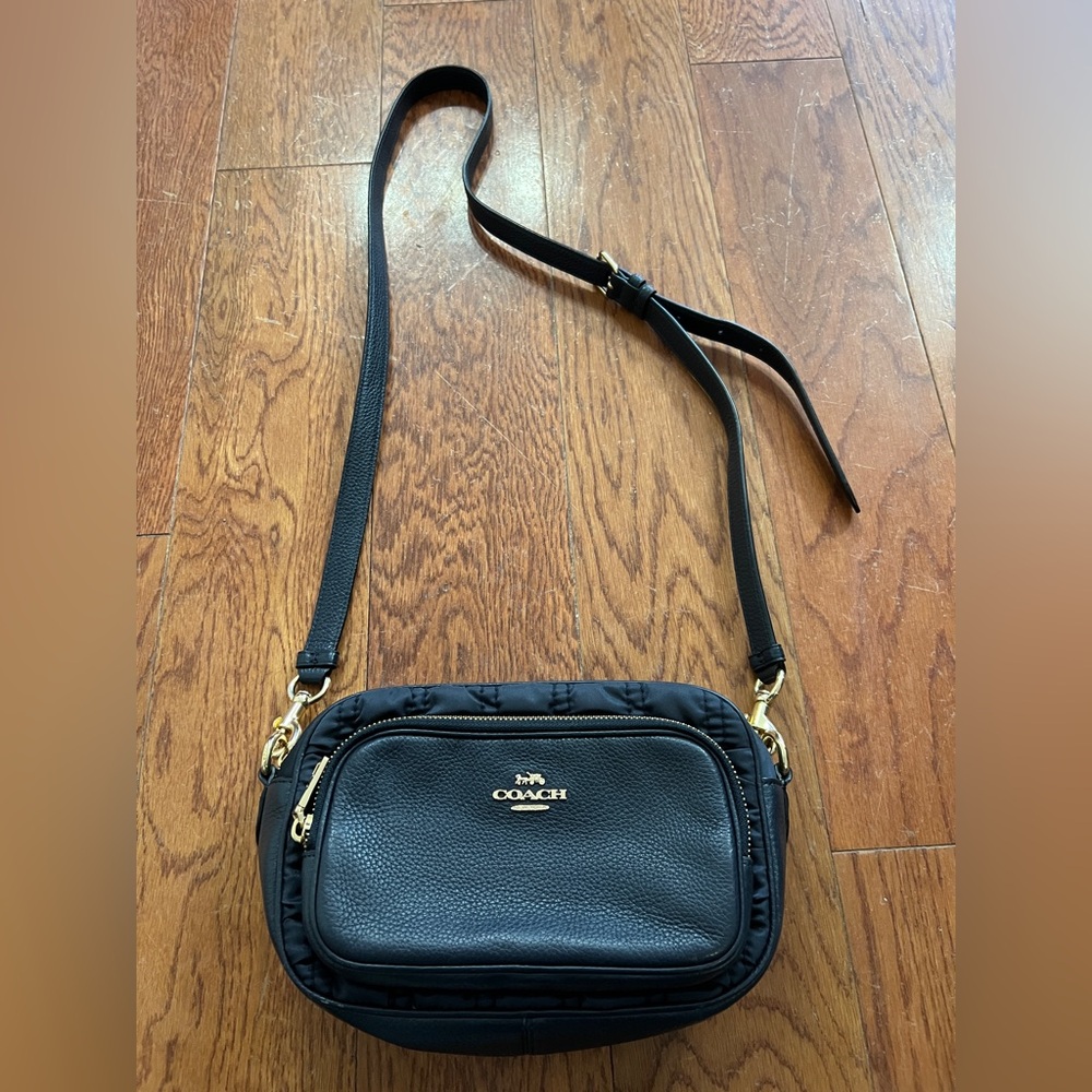 Coach Court Crossbody Bag with Ruching